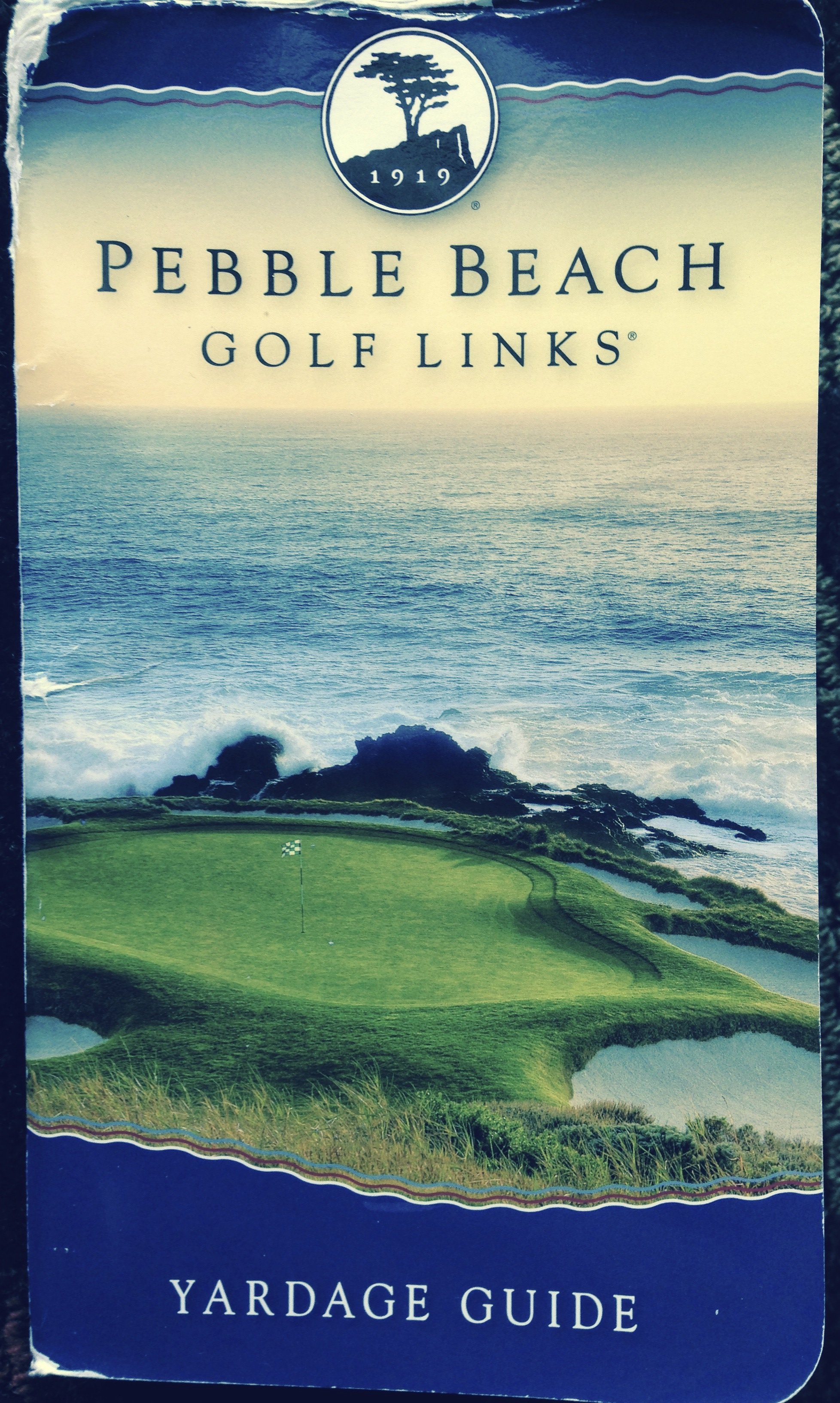 Pebble Beach Golf Links yardage guide cover